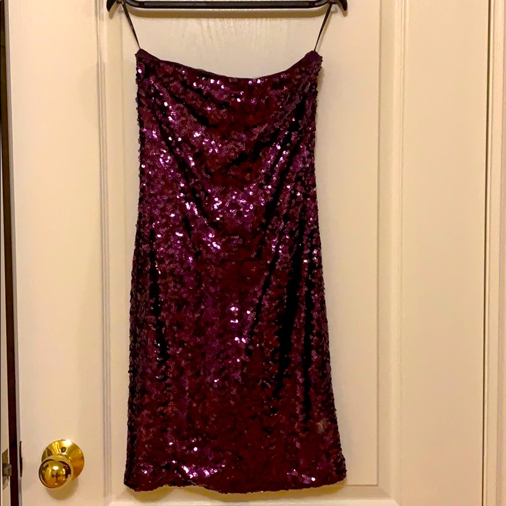Purple Sequin Dress